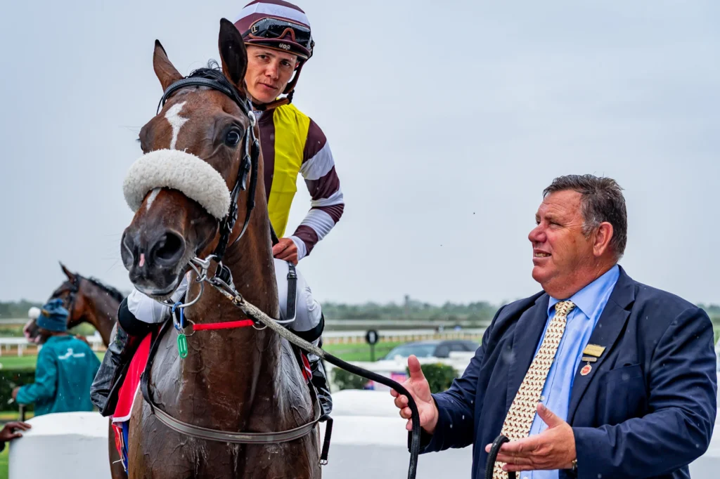 Polytrack Derby dance for Greeff, Fourie