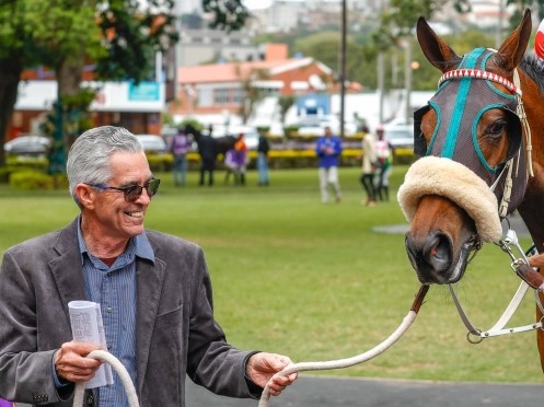 Two unusual runners in action at Greyville